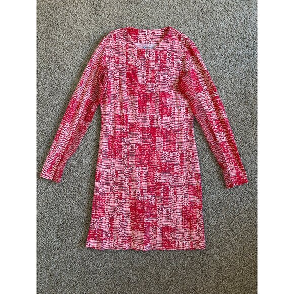 Ibkul Womens Small Diane Print Long Sleeve Shift Dress UPF 50 Golf Athletic - Picture 11 of 11